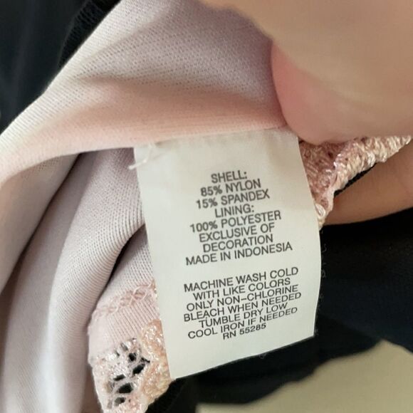 Express Sleeveless BabyDoll Top with lace size Large - Picture 14 of 14
